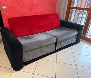 Divano letto in velluto