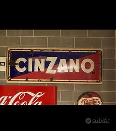 Cinzano vintage insegno smaltato anni 60