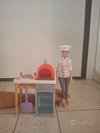 barbie pizzaiola con forno