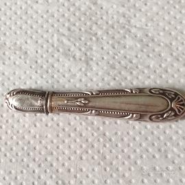 Porta aghi da cucito argento '900