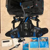 Borsa e attrezzatura sub