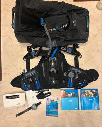 Borsa e attrezzatura sub