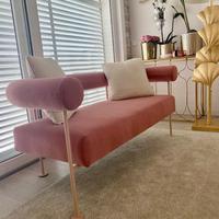 Divano velluto rosa