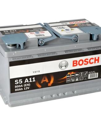 Batteria Bosch S5 A11 AGM 80Ah 800A Start Stop