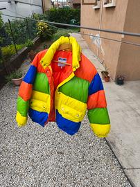 moschino puffer jacket rainbow 90's vintage 