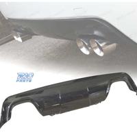 DIFFUSORE BMW E60 03-10 LOOK M DOPPIA USCITA NERO 