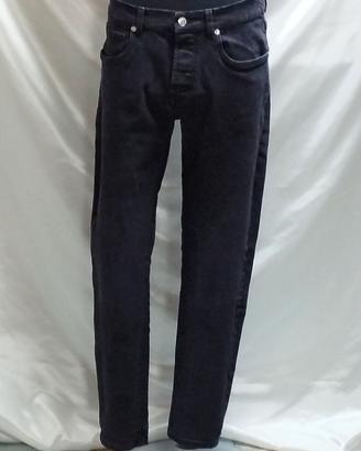 Zara Uomo Pantaloni Jeans slim neri fit TG. EUR 42
