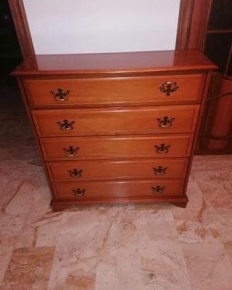 Scarpiera in legno vintage