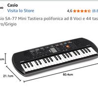 Pianola Casio Sa-77 mini con custodia