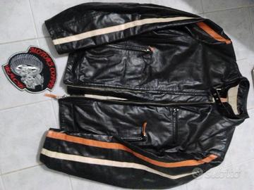 Giubbotto vera pelle stile anni 70 made Italy