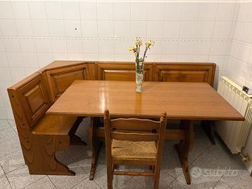 Set pranzo completo in legno massello