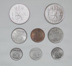 LOTTO 8 MONETE OLANDA