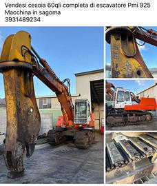 Escavatore PMI con cesoia