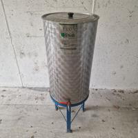Contenitore inox olio 100 litri