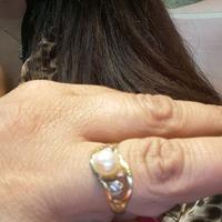 anello oro 18 K lavorazione artigianale vintage 