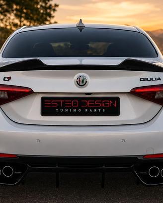 DIFFUSORE PER ALFA ROMEO GIULIA VELOCE STILE QUADR