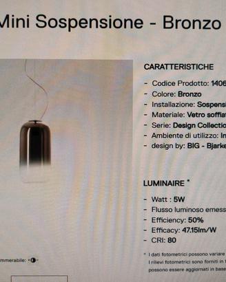 lampada Artemide Gople mini 