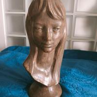  Busto in terracotta vintage anni 50'i