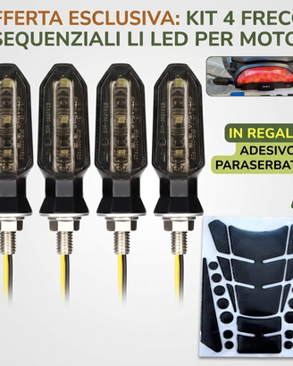 Kit 4 Frecce a LED – Alta Luminosità per Moto