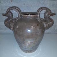 Vaso in ceramica e oro zecchino