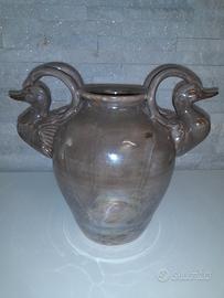 Vaso in ceramica e oro zecchino