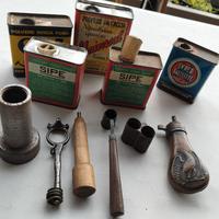 scatole vuote vintage e.piccoli attrezzi