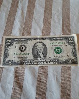 due dollari americani  anno 1995