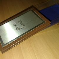 Agendina Telefonica in Pelle Marrone e Argento