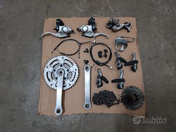 gruppo completo Shimano 3x8v retro vintage 