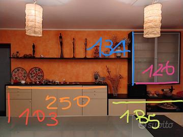 Mobile credenza e tavolo allungabile per soggiorno