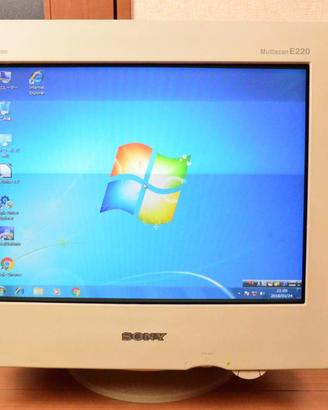 Sony Trinitron Multiscan E220 monitor CRT retro