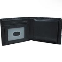 NUOVO Portafoglio Uomo Vera Pelle Con Portamonete