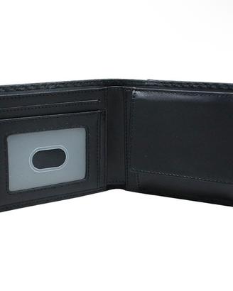 NUOVO Portafoglio Uomo Vera Pelle Con Portamonete