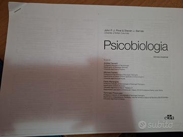 Libro Psicobiologia Stampato di John P. J. Pinel