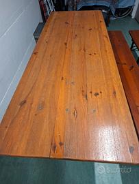 tavolo panche birreria 