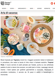 SERVIZIO 18 PIATTI NUOVI TOGNANA TROPICAL ROSè