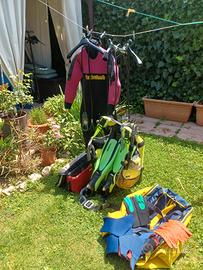 Attrezzatura completa da immersione