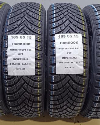 4 GOMME 165 65 15 HANKOOK INV RIF3621