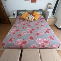 letto contenitore con comodini
