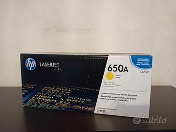 HP CE272A 650A TONER GIALLO ORIGINALE