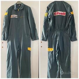 Tuta meccanico vintage Shell in tela leggera Nuova