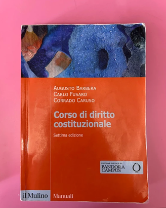 Libro Corso di diritto costituzionale