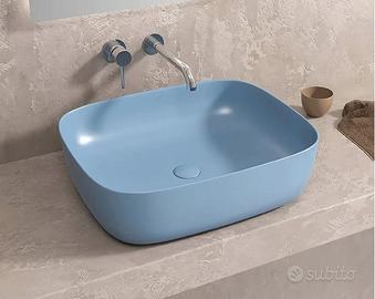 Lavabo da appoggio Azzurro Opaco Art. LT.2143-MBL