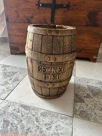 Botte in legno originale becker bier