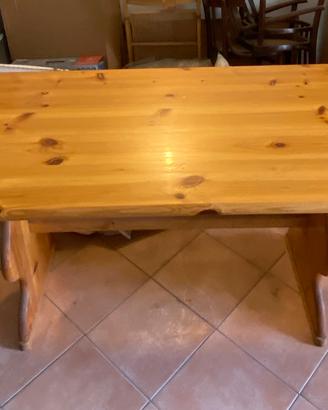 Tavolo fratino in legno massello di pino