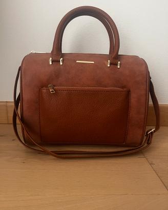 Borsa bauletto capiente marrone