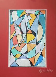 Disegno vintage su cartoncino antico.