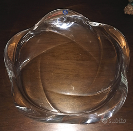 Piatto Centrotavola Ondulato,in Cristallo,Disegnat