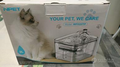 Fontanella per gatti NPET con sensore di movimento