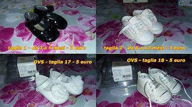 Scarpe da bambina da 3 mesi a 5 anni